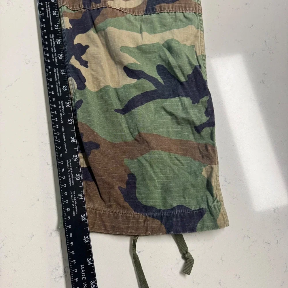 Vtg Propper International Cargo Pants Mens Small Long Camo BDU Military Ripstop